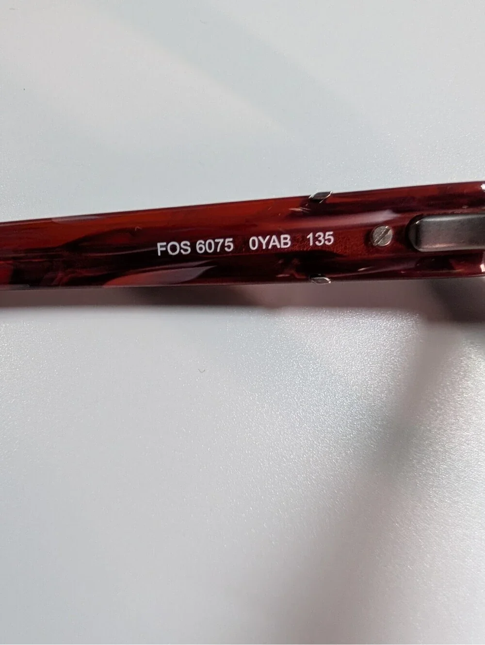 Fossil Womens 51mm Red Horn FOS6075 YAB Oversized Square Eyeglass Frames Eyewear